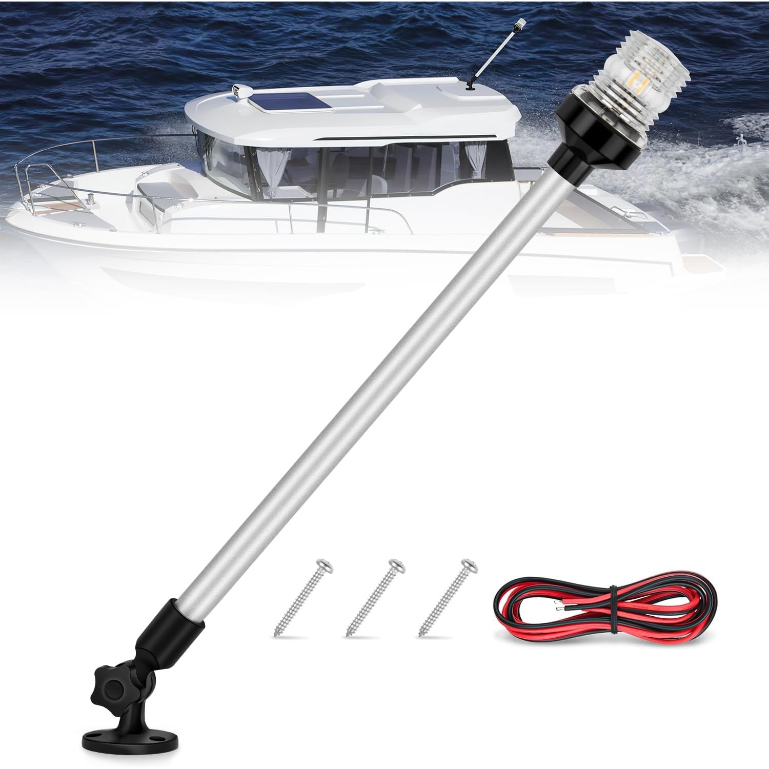 Fishing Boat Anchor - 닐라이트 마린 보트 선미등 24인치 화이트