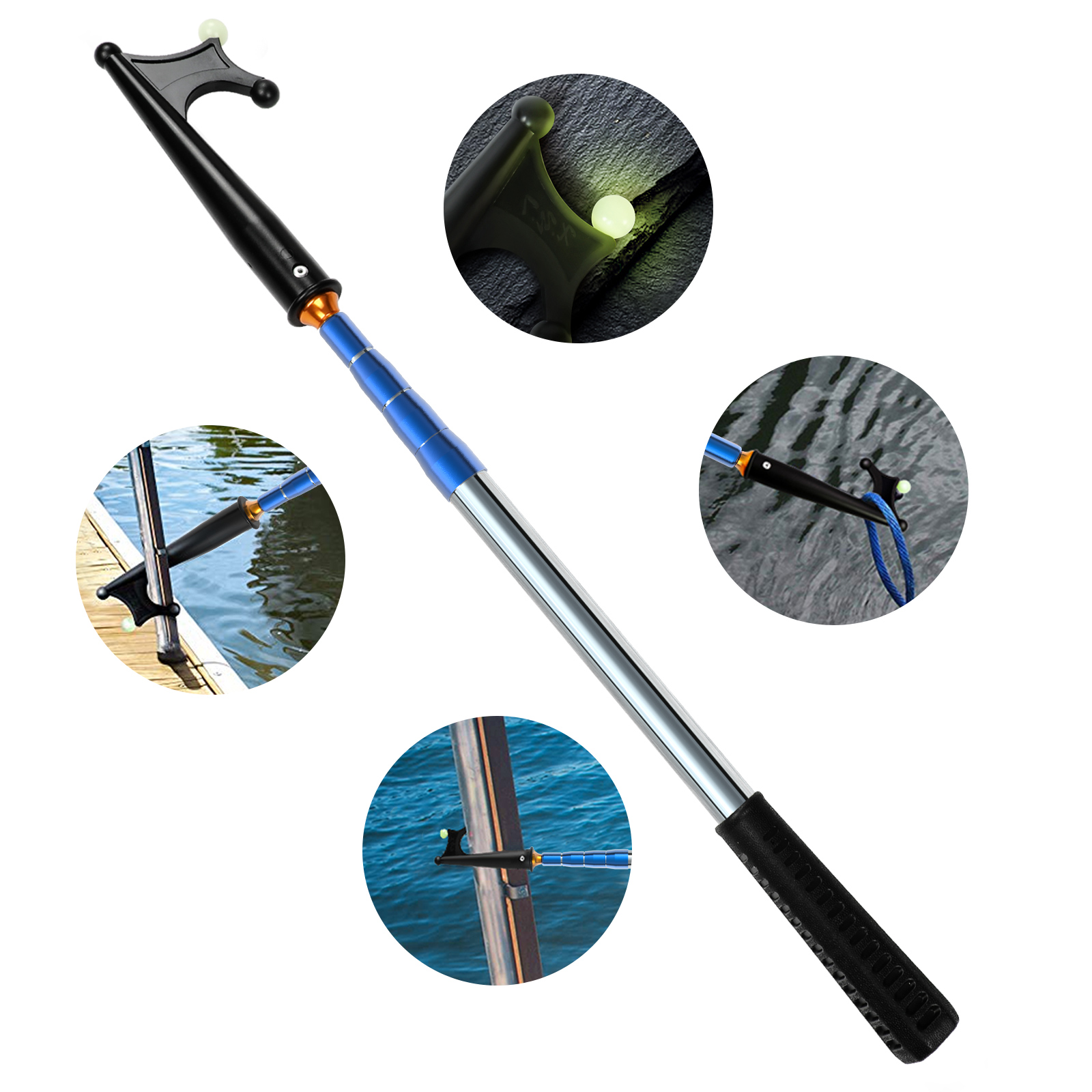 SANLIKE 개폐식 빛나는 보트 후크 도킹 보트 후크 - Fishing Boat Trailer 리뷰 및 가격